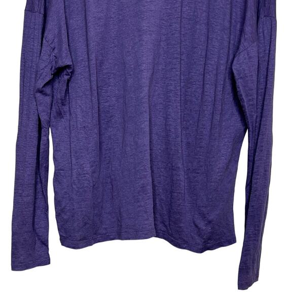 Eileen Fisher Purple 100% Linen Shirt Size S Long Sleeves - Picture 8 of 8
